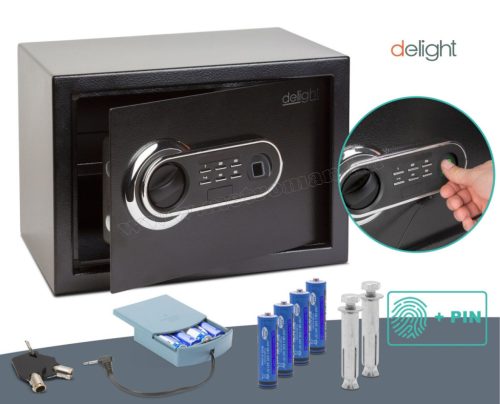 Digitális érték széf ujjlenyomat olvasóval és PIN kóddal M55583