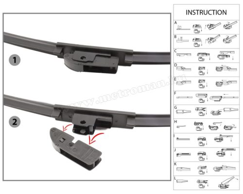 Profi univerzális ablaktörlő CARGUARD 20" /50 cm M55740N