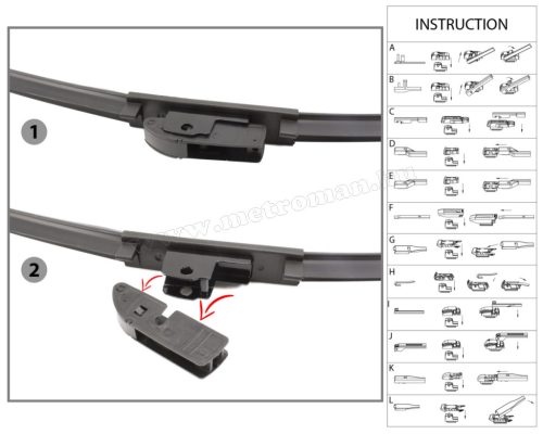 Profi univerzális ablaktörlő CARGUARD 26" /65 cm M55746N