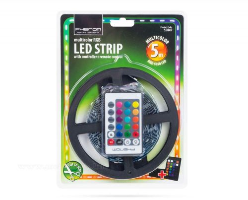 RGB LED szalag 5 m PHENOM M55849