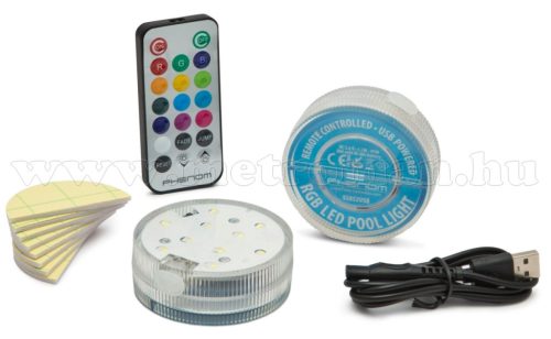 LED medencevilágítás, akkumulátoros 55852USB