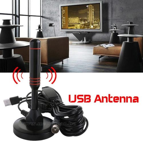 Mágnestalpas HDTV DVB-T TV antenna beépített erősítővel M5647-HD