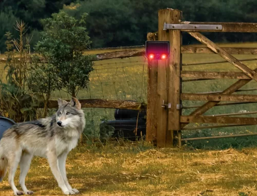 Falra szerelhető napelemes ultrahangos kisállatriasztó M57275