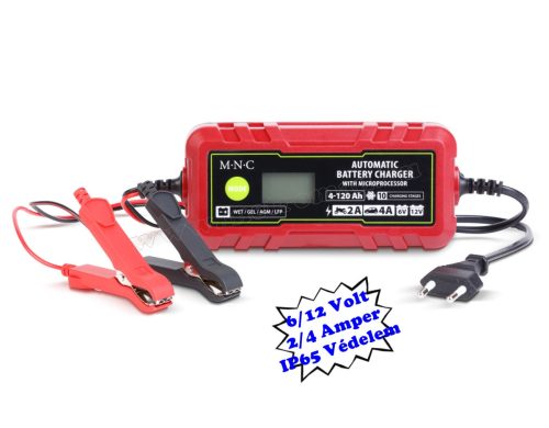 Automata intelligens akkumulátor töltő M5784C-IP65 6/12V 4A