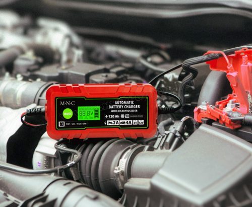 Automata intelligens akkumulátor töltő M5784C-IP65 6/12V 4A