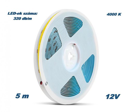 COB LED szalag középfehér 12V M5857D