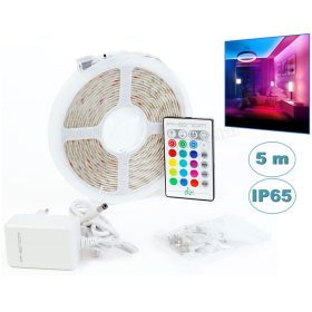 Kültéri RGB LED szalag távirányítóval 5m M5862
