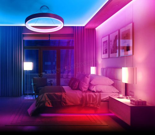 Kültéri RGB LED szalag távirányítóval 5m M5862