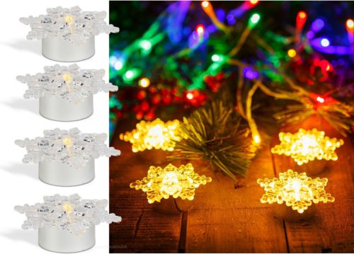 LED-es jégkristály dekoráció hangulatfény M58974