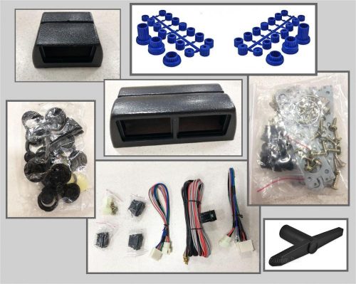 Univerzális elektromos ablakemelő szett, 2 ablakhoz, 2+1-es kapcsolószettel M6004A