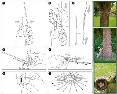 Macska elleni távoltartó tüske gallér fára M60067