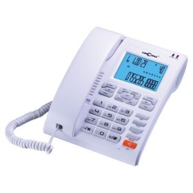   Vezetékes telefon , memóriával , hívószám kijelzéssel , ConCorde 6025CID Fehér