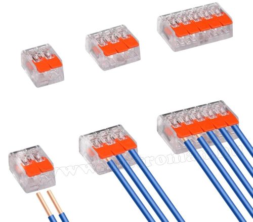 Vezeték összekötő gyorscsatlakozó készlet 75 db-os Eurokomp M6079-WG221