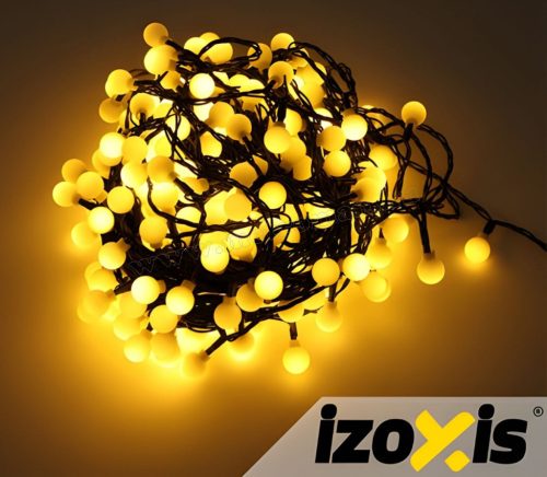 Karácsonyi kültéri fényfűzér 32 méter 300 LED gömb