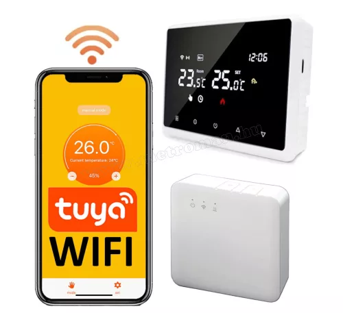 Intelligens vezeték nélküli Wifi termosztát M6264-WIFI TuyaSmart