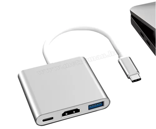 3 az 1-ben USB-C elosztó adapter USB HDMI 4K USB 3.0 M6280USB-C