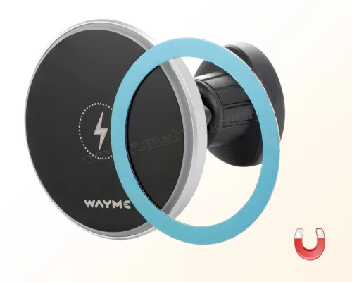 Autós mágneses szellőzőrácsra rögzíthető telefontartó és telefontöltő M63074