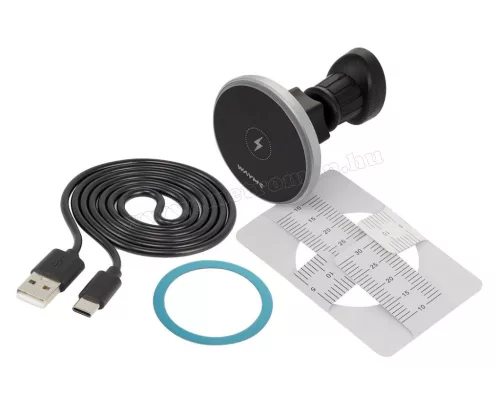 Autós mágneses szellőzőrácsra rögzíthető telefontartó és telefontöltő M63074