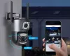 Kültéri Wifi Kamera, 2 kamerás SD kártyás megfigyelőkamera M6362CZ-DualCam V380PRO
