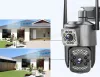 Kültéri Wifi Kamera, 2 kamerás SD kártyás megfigyelőkamera M6362CZ-DualCam V380PRO