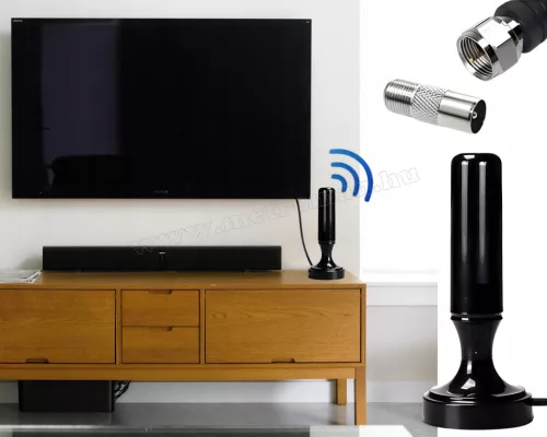 Mágnestalpas HDTV DVB-T TV antenna beépített erősítővel M6373
