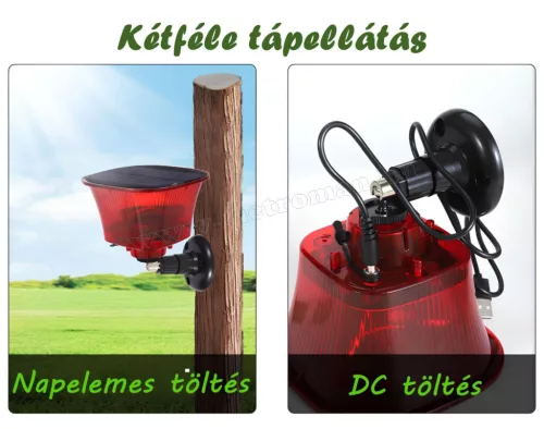 Napelemes vadriasztó Fény és Hangriasztással M65901A