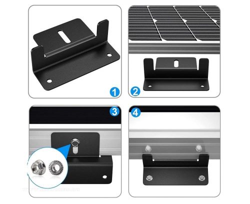 Alumínium napelem rögzítő elemek 4 db-os csomag M67901A