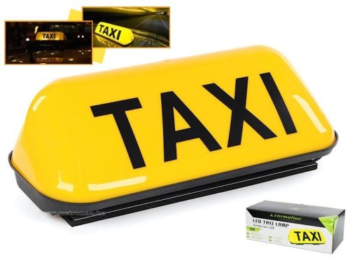 Világító Taxi lámpa, mágneses M6861LED