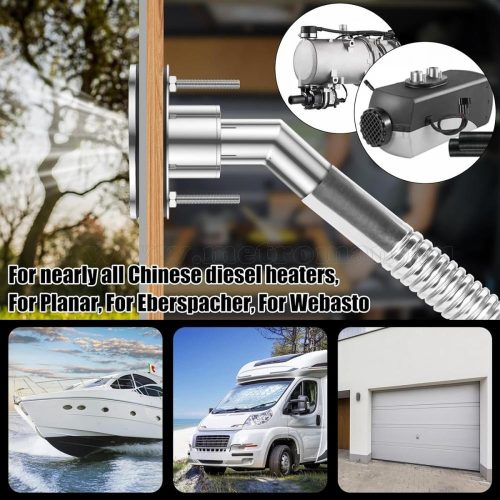 Állófűtés kipufogó kivezető veret, rozsdamentes acélból M691103 24mm