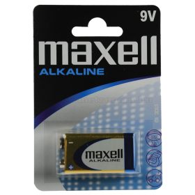 Alkáli elem, 9 V-os, MAXELL 6LR61