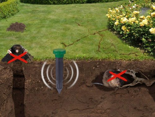 Góliát elemes vakondriasztó karó Gardigo M021-3XLR20D