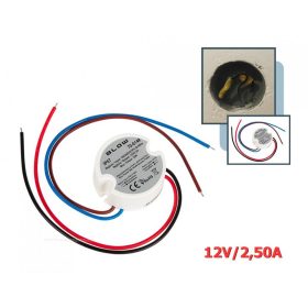   Univerzális szerelődobozba építhető tápegység 12V 2.5 Amper M70614