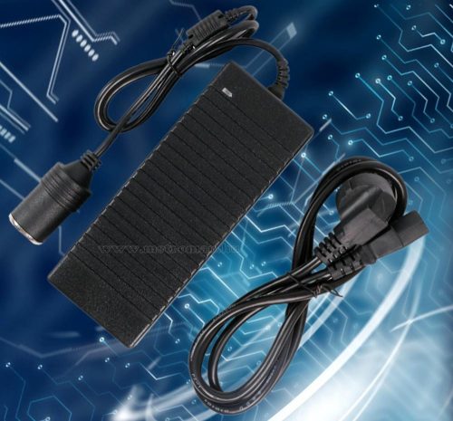 Hálózati adapter szivargyújtó aljzattal, 230/12V 15 Amper M7302