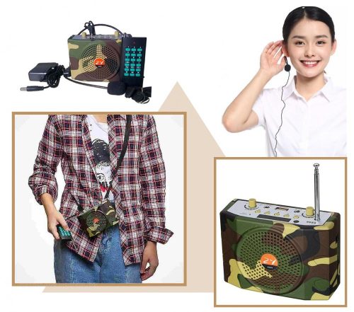 Hordozható Bluetooth kihangosító fejmikrofonnal, Vadhívó MP3 lejátszóval M73601A