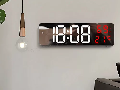 Digitális ébresztőóra hőmérséklet és páratartalom mérővel M7369CZE