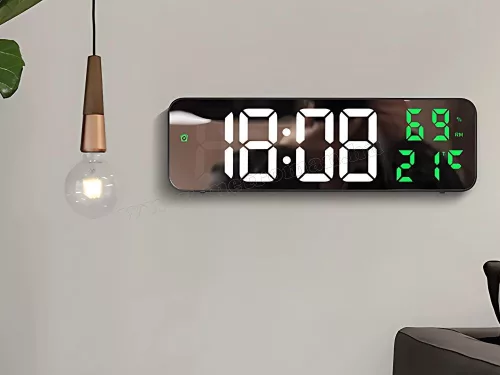 Digitális ébresztőóra hőmérséklet és páratartalom mérővel M7369Z