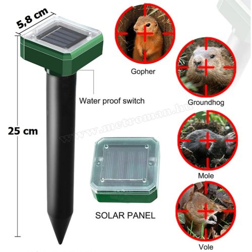 Napelemes vakondriasztó 2 db-os csomag M751C7-Solar