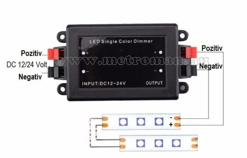 LED szalag fényerő szabályzó távirányító M752B-DIMMER