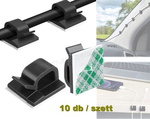 Öntapadós kábel rendező Kábeltartó M7575