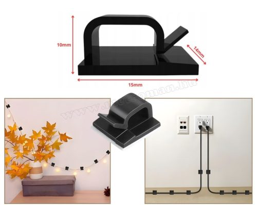 Öntapadós kábel rendező Kábeltartó M7575