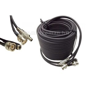   Szerelt koax vezeték megfigyelő kamerához, táp vezetékkel, BNC-DC Kábel 10 m 7598-10