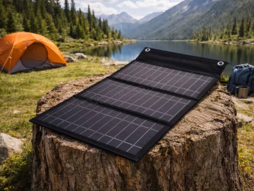 Összecsukható hordozható napelemes telefontöltő 5V 20Watt M7779-USB