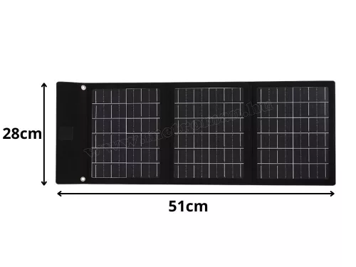 Összecsukható hordozható napelemes telefontöltő 5V 20Watt M7779-USB