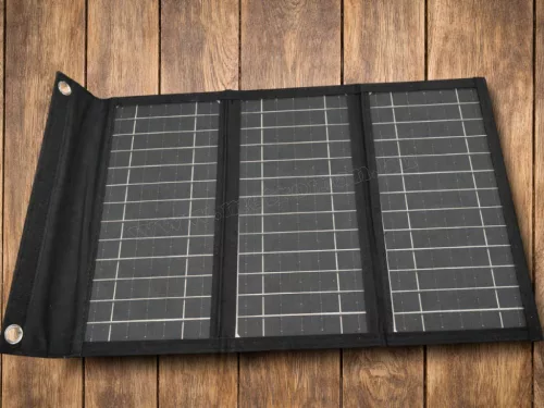 Összecsukható hordozható napelemes telefontöltő 5V 20Watt M7779-USB