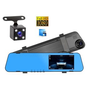   Autós kétkamerás DVR menetrögzítő és tolató kamera, Mlogic M7799-FHD