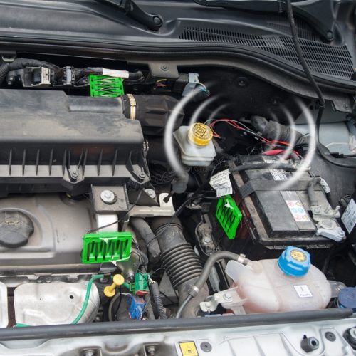 Elektrosokk nagyfeszültségű nyestriasztó autóba ultrahanggal Gardigo M78520