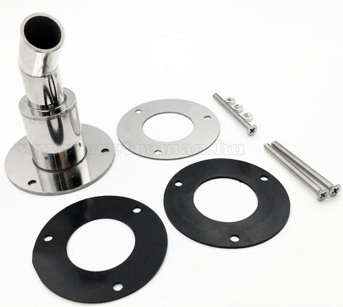 Állófűtés kipufogó kivezető veret, rozsdamentes acélból M805203 22mm