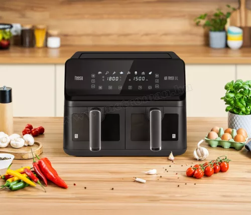 Air Fryer dupla kosaras Forrólevegős sütő TEESA M8089