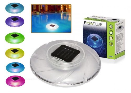 Úszó napelemes medence világítás, kerti tó világítás M8111RGB-SOLAR