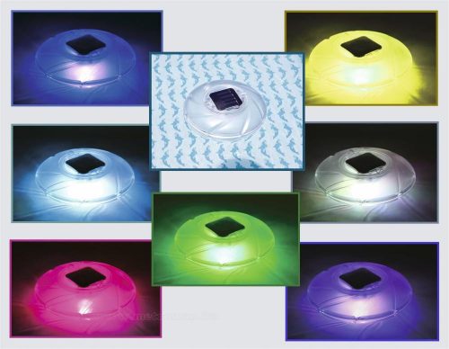 Úszó napelemes medence világítás, kerti tó világítás M8111RGB-SOLAR